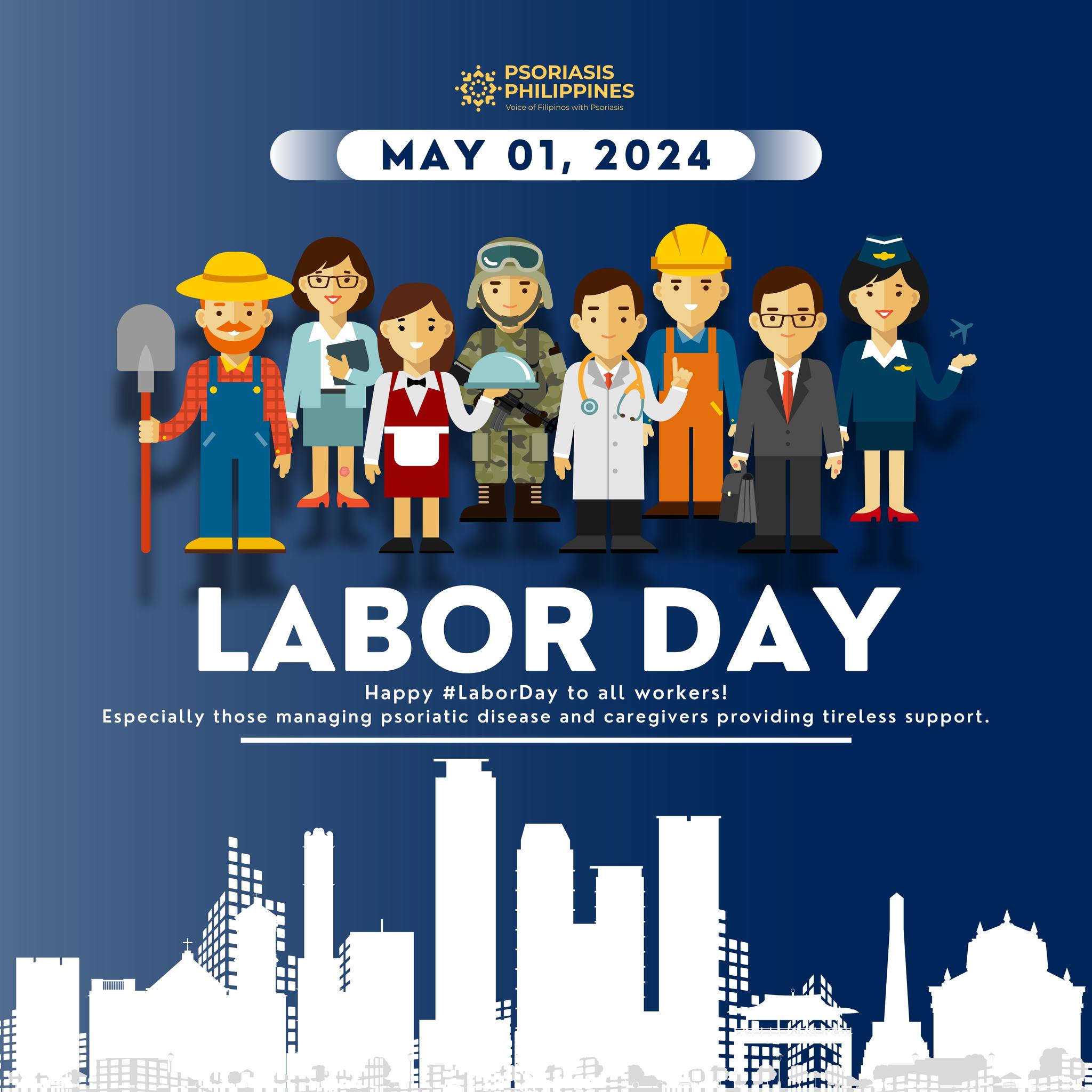 Digital poster used by the national support and advocacy group Psoriasis Philippines. CTTO